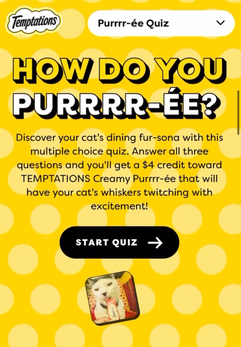 Temptations cat personality quiz